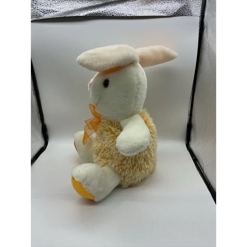 Genich International Orange Bunny Rabbit Plush Easter 10.5